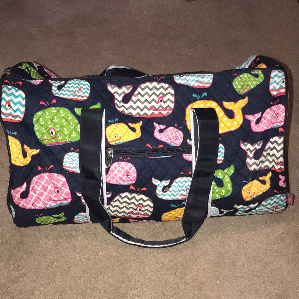 Large Whale patterned tote